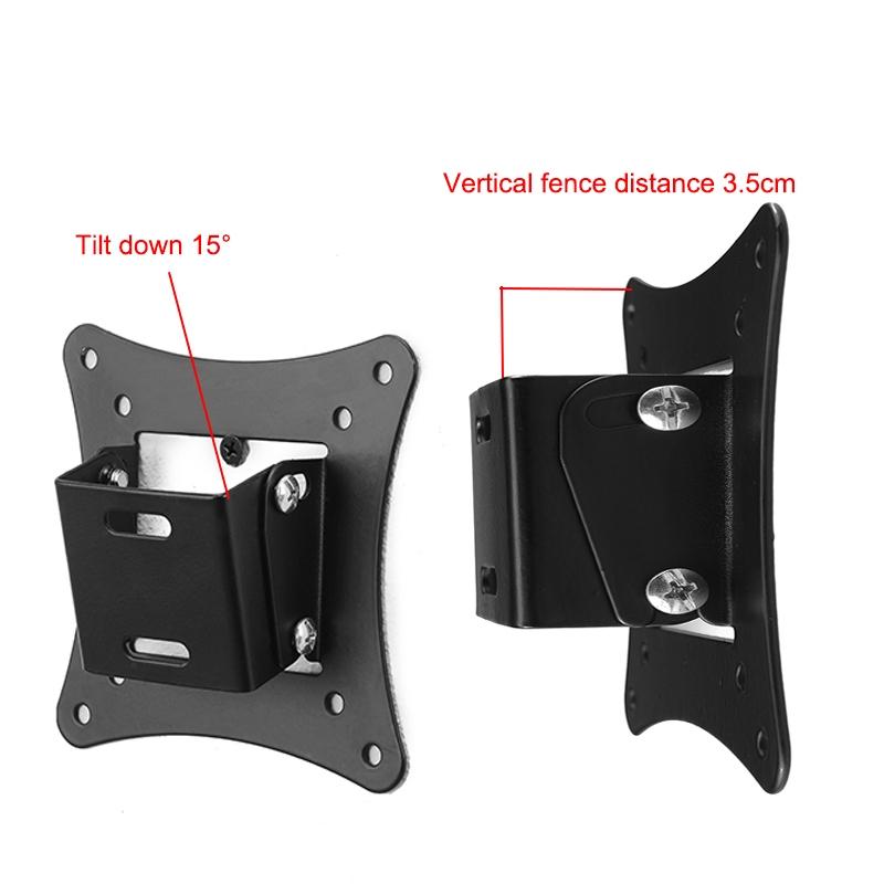 Universal Tv Monitor Stand - 5 Pcs Vertical Display Hanger - Simple & Compact - Black