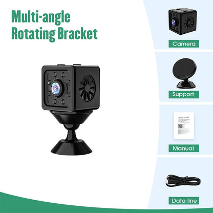 Outdoor Hd Night Vision Camera - 1080P Infrared Black