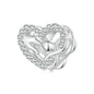 925 Sterling Silver Infinity Love Bracelet With Heart Beads