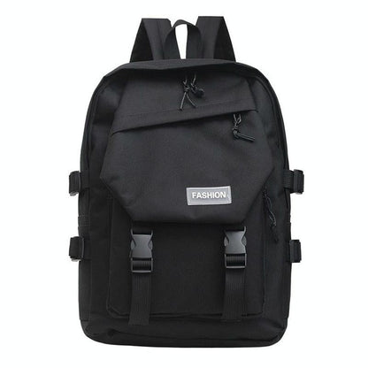 School Backpack with Harajuku Style - White