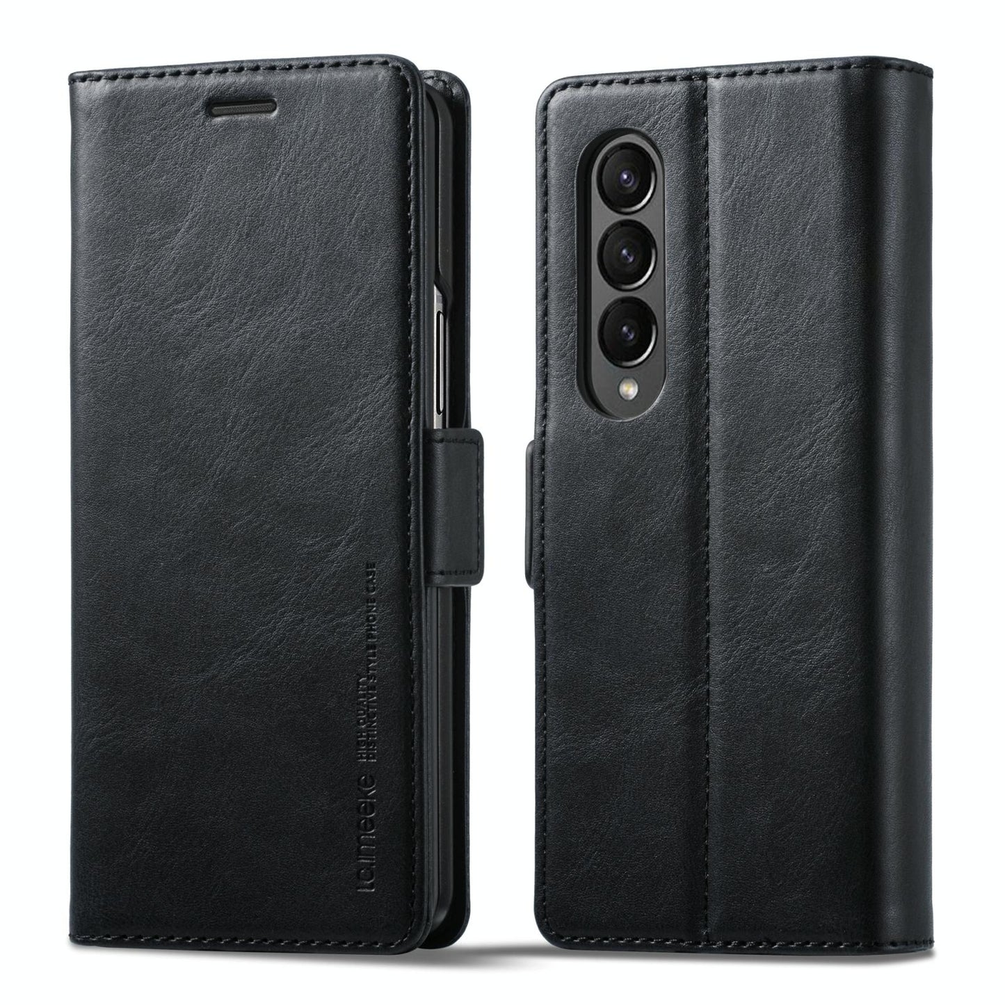 Rfid Leather Phone Case for Samsung Galaxy z Fold 4 / 5g - Secure & Stylish - Brown