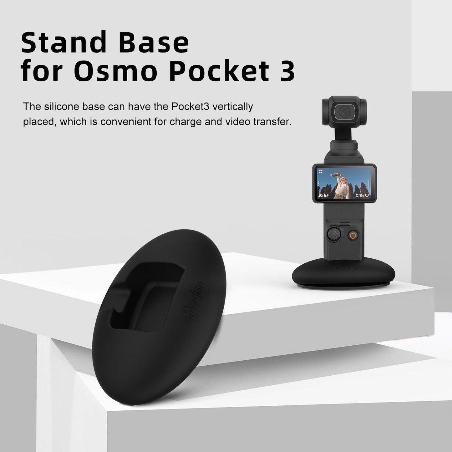 Silicone Base for Dji Pocket 3 - Double Sided Glue