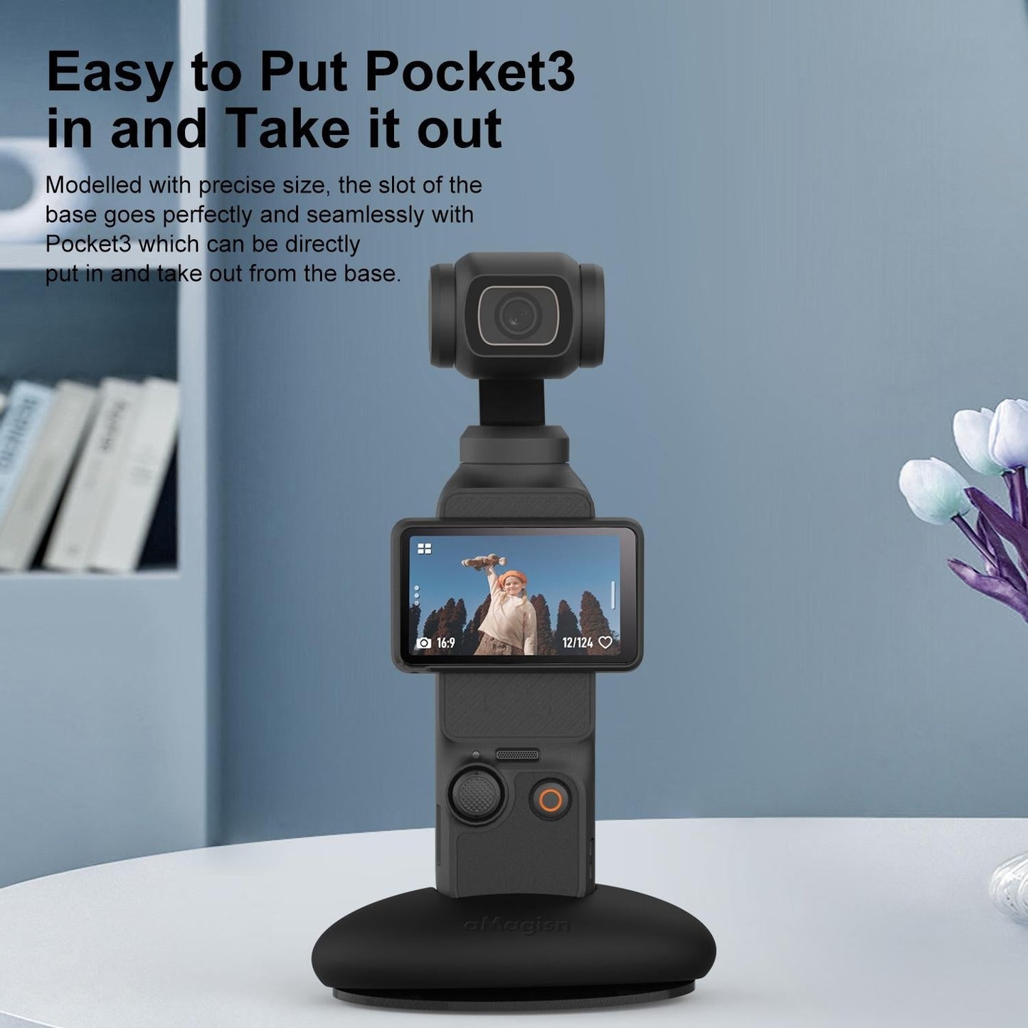 Silicone Base for Dji Pocket 3 - Double Sided Glue