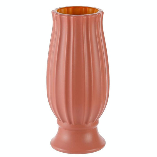 Soft Dried Flower Vase Arrangement For Living Room Decor - Rose Pink