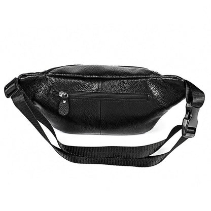 Outdoor Leather Shoulder Bag For Sports & Phone - Coffee