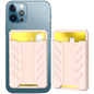 Silicone Adhesive Card Case For Mobile Phones - Pink
