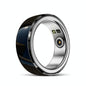 Smart Ring With Heart Rate Blood Oxygen Sleep & Sports Modes - R8 Size 20 - Black