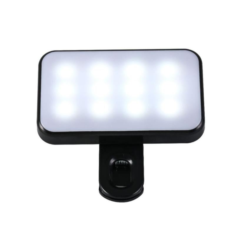 Rechargeable Selfie Light for Phone Laptop Tablet - Black