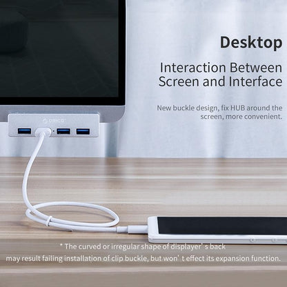 Aluminum 4-Port Usb3.0 Clip Hub Black - Sya00669801A
