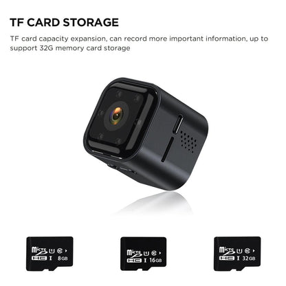 Smart Mini Night Vision Camera - Black Outdoor