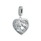 925 Sterling Silver Love Heart Diy Beads