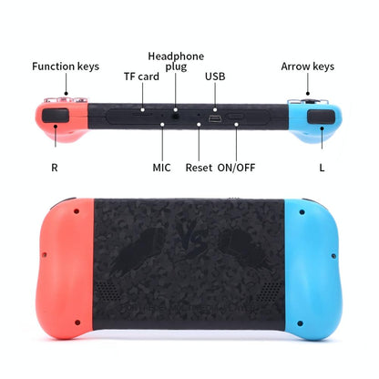 Retro Handheld Game Console With 5.1 Screen 8G Memory 6000+ Games - Black