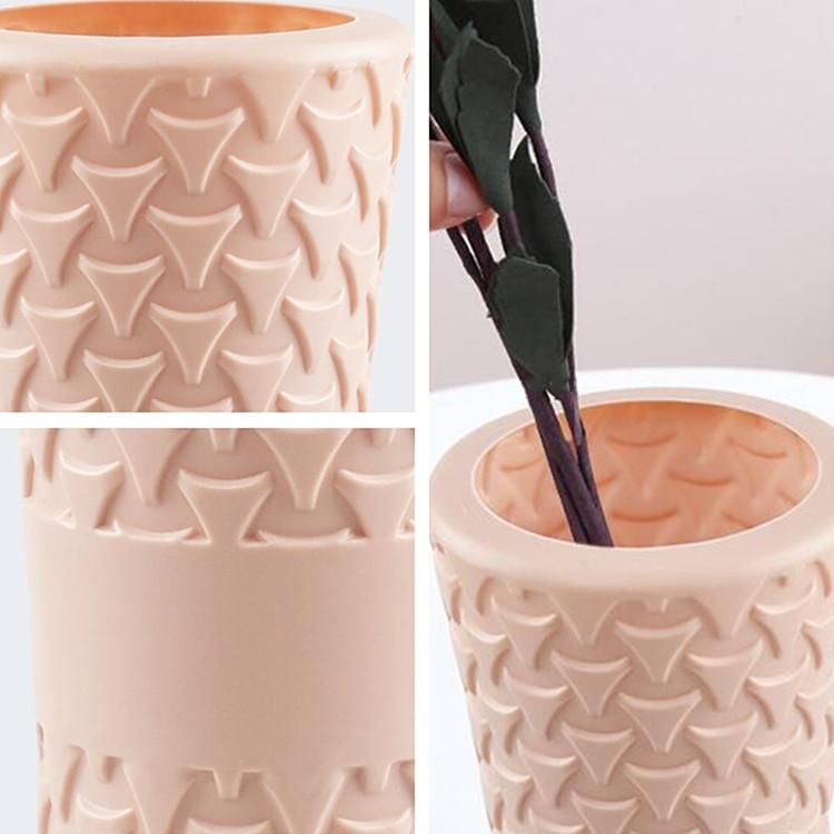 Hydroponic Drop-Resistant Flower Vase For Dry And Wet Arrangements - Milk White