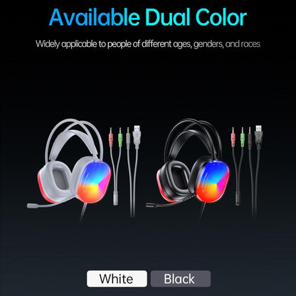 2M Luminous Wired Headphones Awei Gm-11 - Black