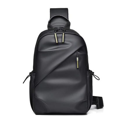 Large Capacity Waterproof Crossbody Chest Bag - Black