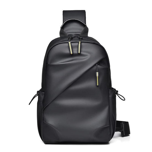 Large Capacity Waterproof Crossbody Chest Bag - Black