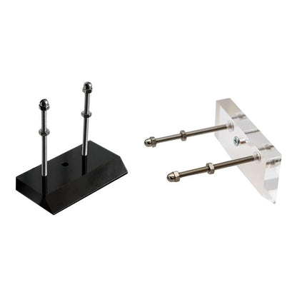 Black Wall Mount for Four-wheel Skateboard - Transparent