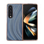 For Samsung Galaxy Z Fold4 5G Nano Electroplating Case - Ice Crystal Blue