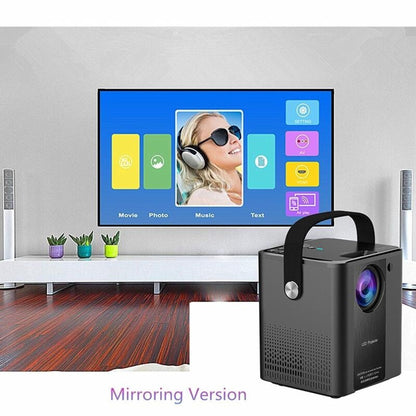 C500 Portable Mini Led Home Hd Projector - White Same Screen Version