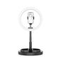 11 Inch Beauty Selfie Light With Desktop Bracket For Live Broadcast And Floor Use - Black