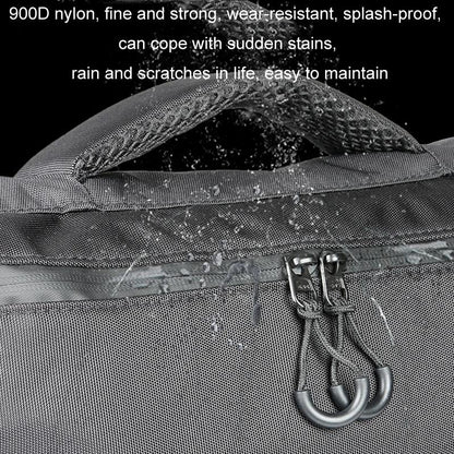 Waterproof Nylon Cycling Shoulder Bag Large Capacity Black