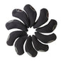10-piece Neoprene Golf Club Headgear Set - Waterproof & Wear-resistant - Black