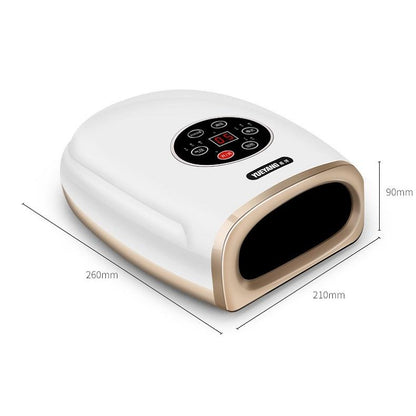 Hand Finger Joint Massager Wrist Palm Physiotherapy Mouse Meridian Acupoint Plug Amber Gold - Pearl White