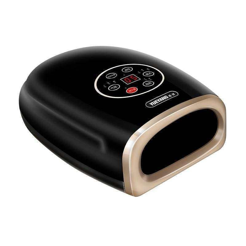 Hand Finger Joint Massager Wrist Palm Physiotherapy Mouse Meridian Acupoint Plug Amber Gold - Pearl White