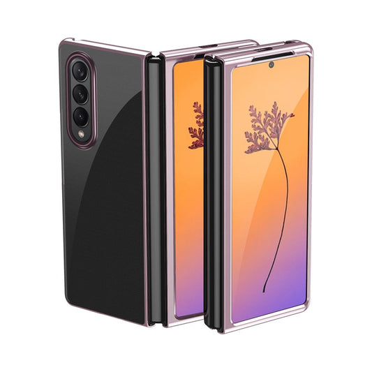 Shockproof Clear Phone Case for Samsung Galaxy z Fold 4 - Rose Gold