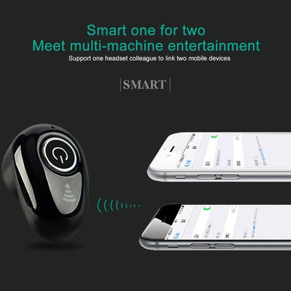 Mini Bluetooth Earphone with Mic - S650 Gen 2 - Black