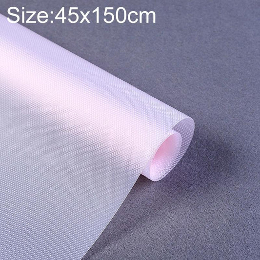 Waterproof Diamond Texture Cut off Cabinet Drawer Mat - 45x150cm - White