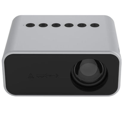 Portable Mini Home Theater Projector - 80 Lumens 1920X1080P Remote Control & Adaptor - White