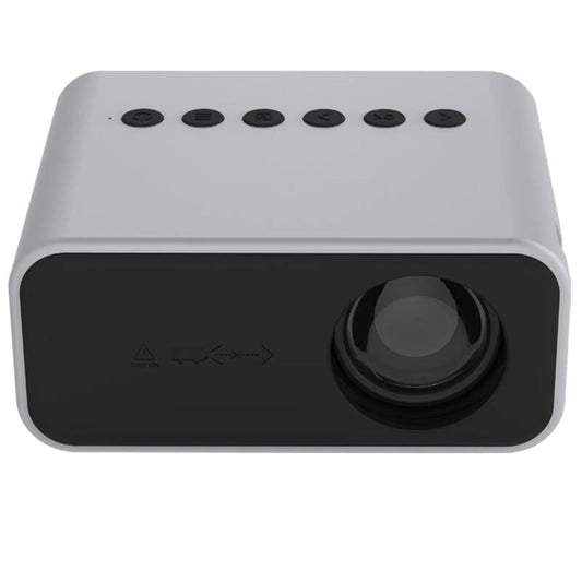 Portable Mini Home Theater Projector - 80 Lumens 1920X1080P Remote Control & Adaptor - White