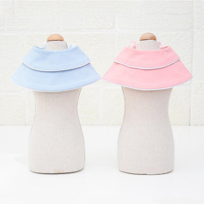 Pet Accessories Dog Small Shawl Bib Saliva Towel Triangle Scarf - Size M - Light Blue