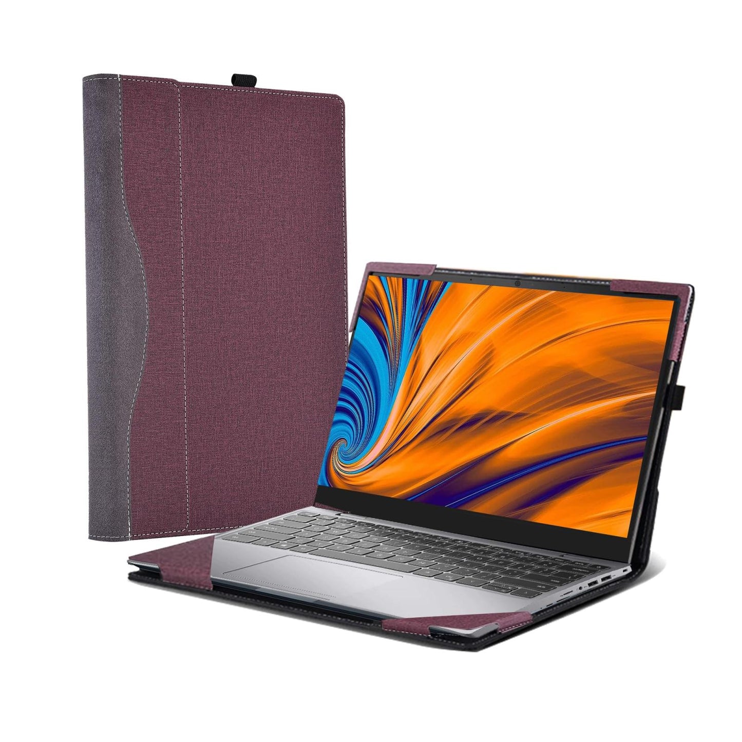 Protective Leather Laptop Case - 16 Inch Anti-Fall - Black - For Samsung Galaxy Book 3 Pro