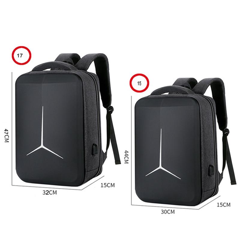 Waterproof Business Laptop Backpack With Usb Port - Multifunctional - Black - 17 Inch