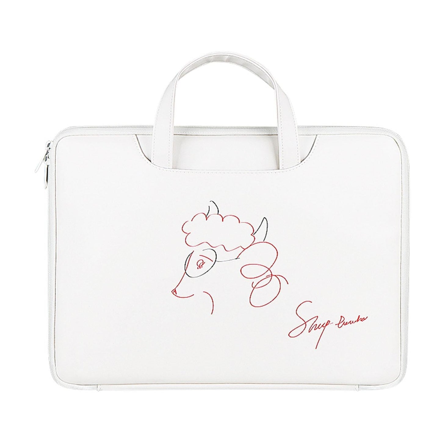 14.1-15.4 Inch Lightweight Printed Laptop Bag In Pu Material - Ice Cream