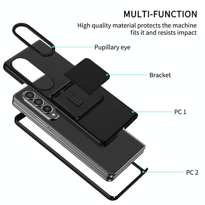 Foldable 3d Design Phone Case for Samsung Galaxy z Fold 4 / 5g - Black