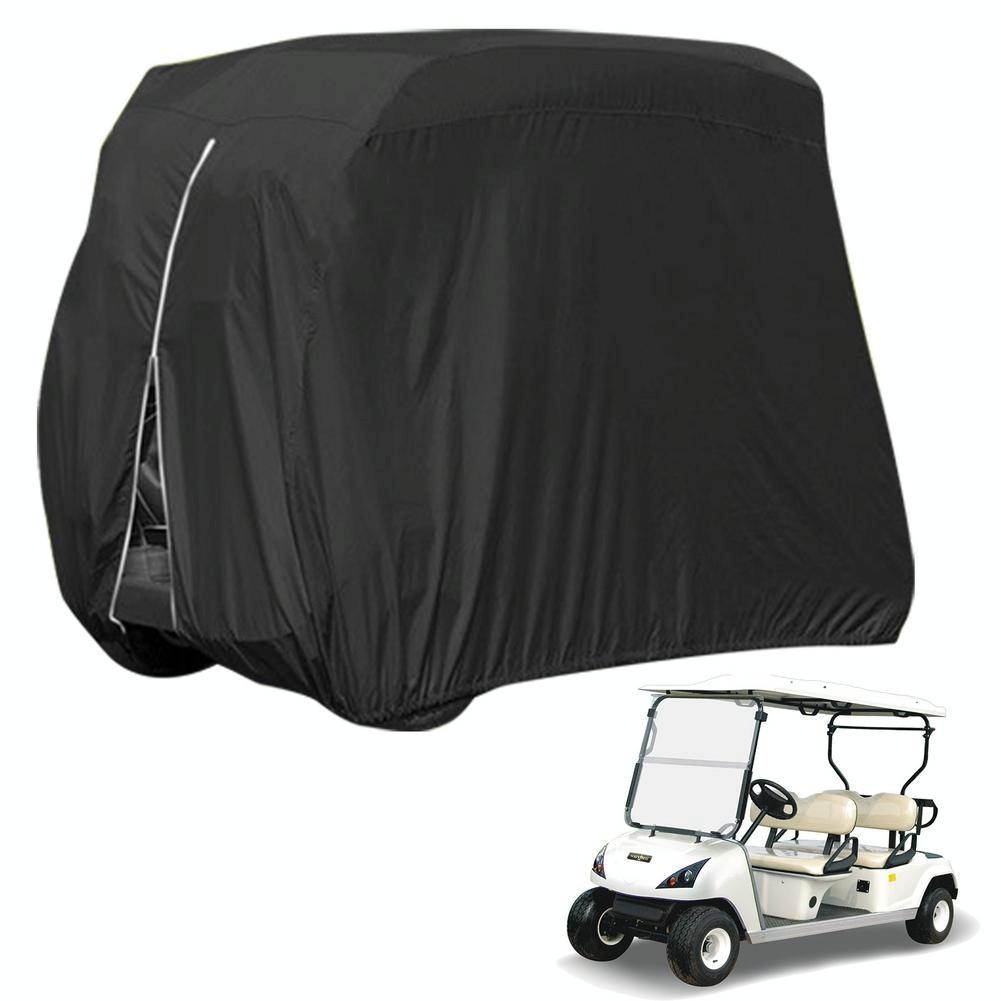 Waterproof Golf Cart Cover - 275 X 122 X 168 Cm - Black