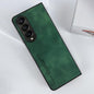 Crystal Leather Foldable Case for Samsung Galaxy z Fold 4 - Green