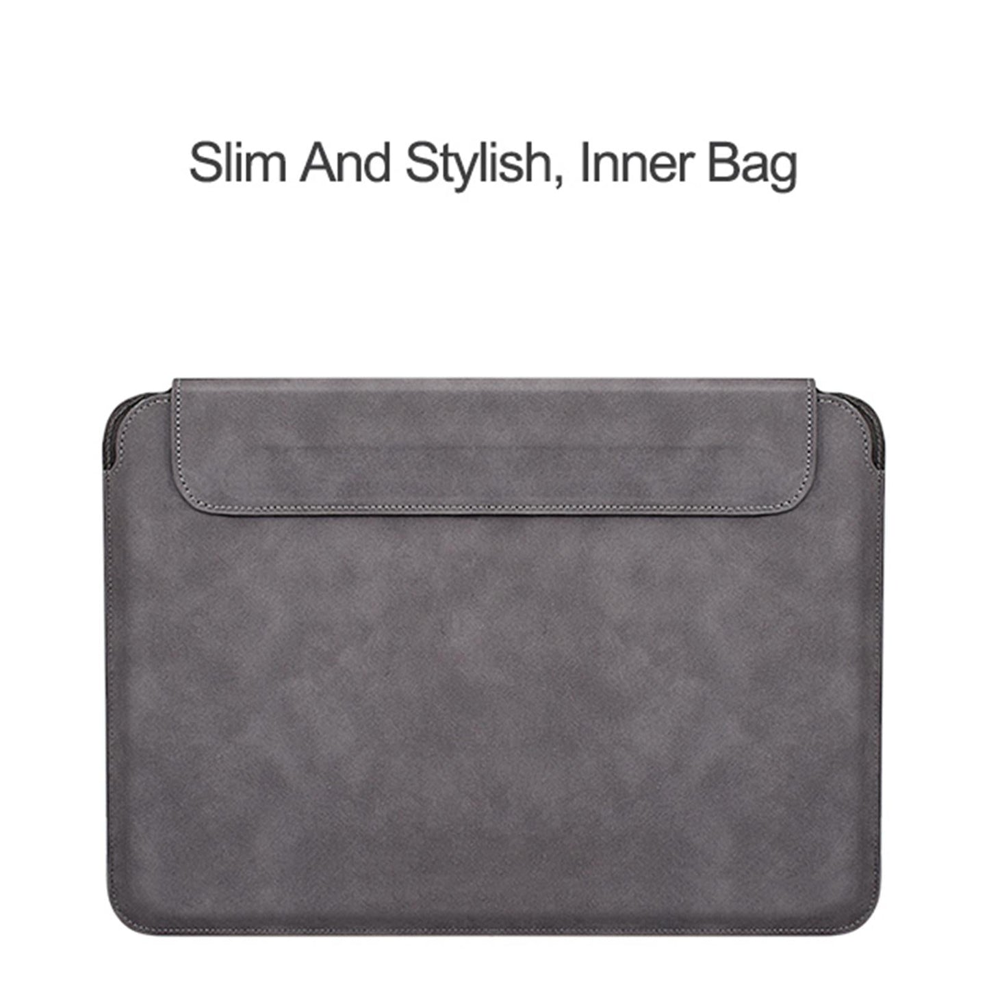 Lightweight Sheepskin Notebook Liner Bag - Deep Space Gray 14.1-15.4 Inch