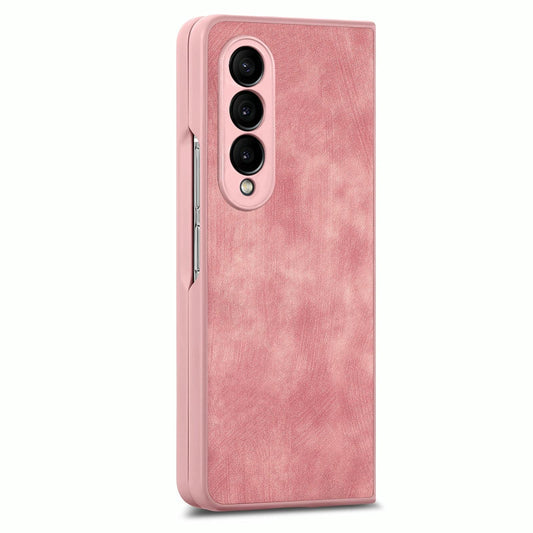 Vintage Leather Fold Case for Samsung Galaxy z Fold 4 - Pink