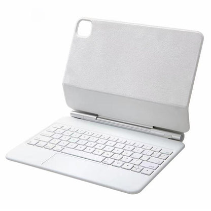 Bluetooth Keyboard Leather Case With Touch Pad - P11 - Black