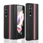 Shockproof Twill Phone Case for Samsung Galaxy z Fold 4 - Pc Tpu - Black