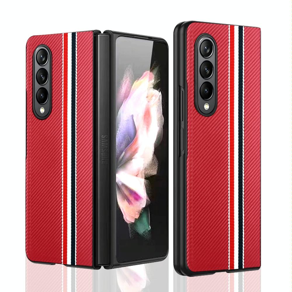 Shockproof Twill Phone Case for Samsung Galaxy z Fold 4 - Pc Tpu - Black