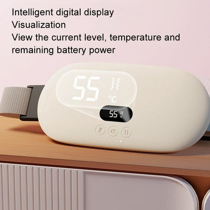 Smart Massage Belt For Abdomen & Waist Electric & Warm - Pink 4000Mah