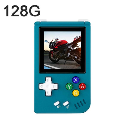 Retro Game Console - 128G 5000 Games 1.54 Ips Linux - Blue - 128G 5000 Games