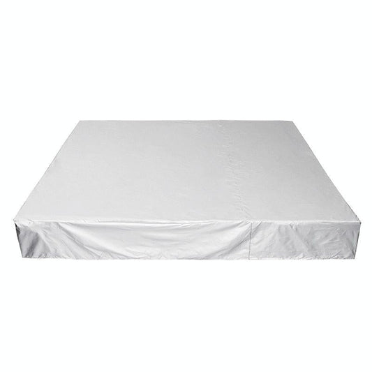 Waterproof Dustproof Protection Cover For Bathtub Pool Table & Chair - 244X244X30Cm - Silver