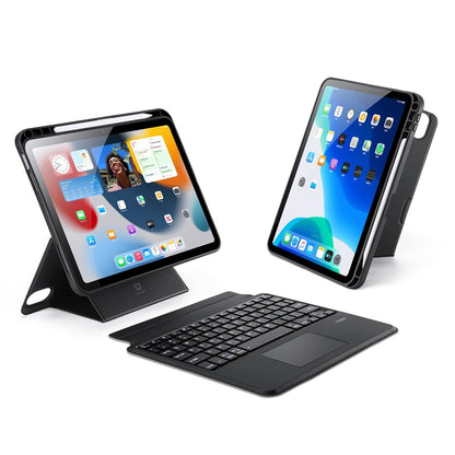 Black Magnetic Bluetooth Keyboard Tablet Case - For Ipad 10.2 2019/2020/2021/Air 2019/Pro 10.5 Inch 2017