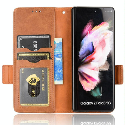 Symmetrical Leather Triangle Phone Case for Samsung Galaxy z Fold 4 - Black
